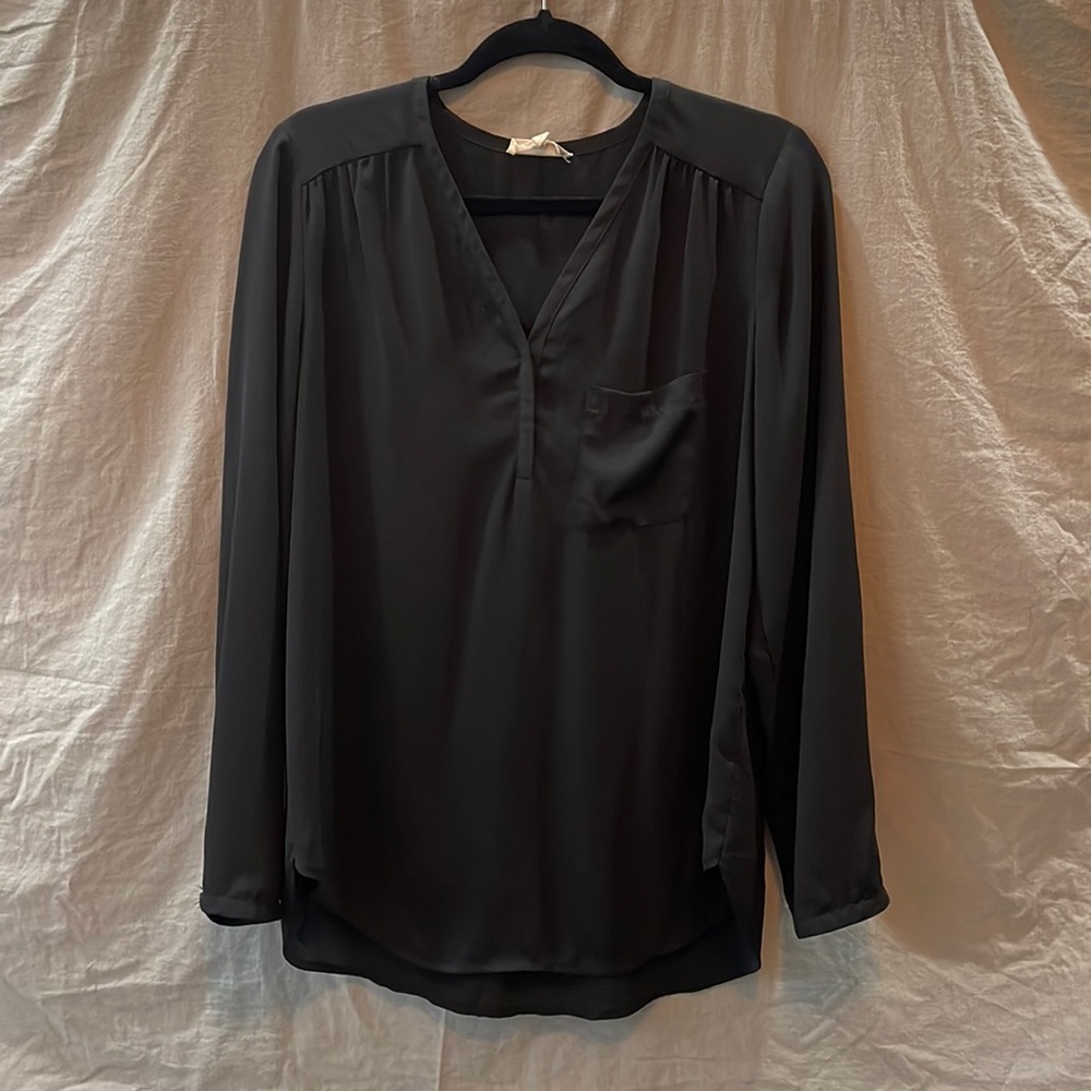 Pleione Sheer Black Top